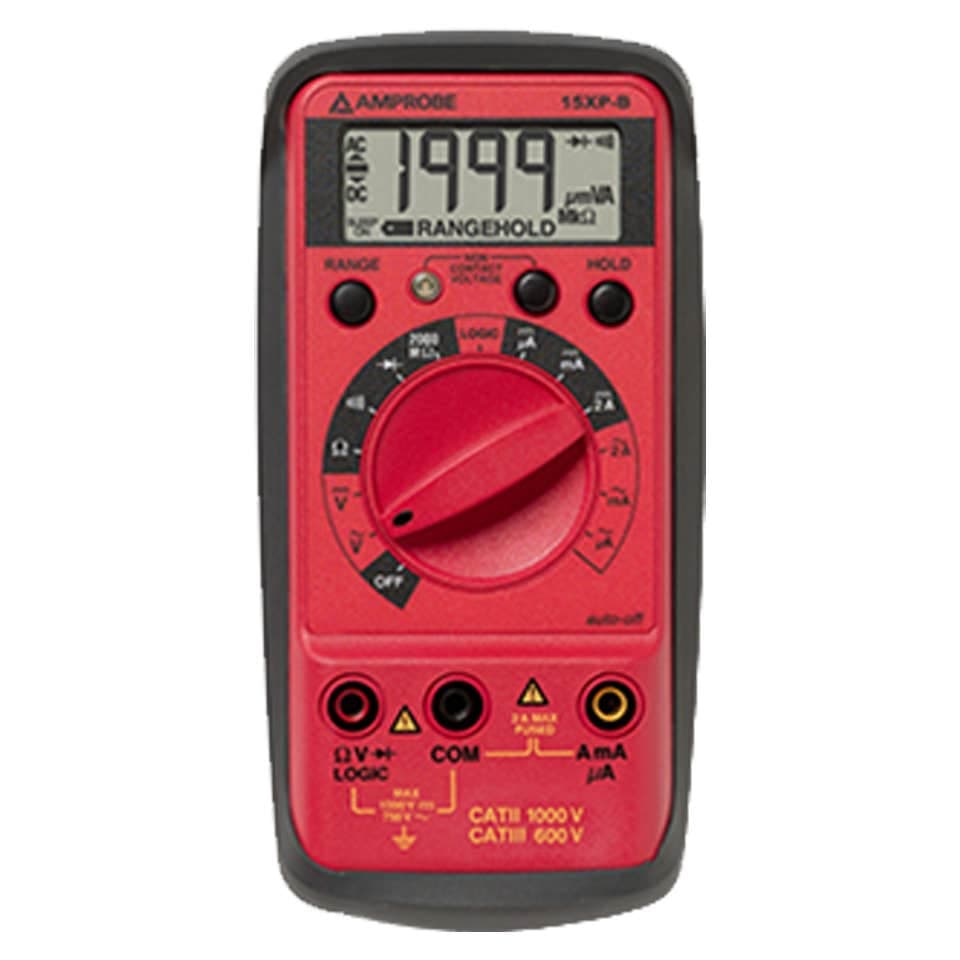 Amprobe 15XP-B Compact Digital Multimeter with Non-Contact Voltage Indicator and Logic Test - Image 2