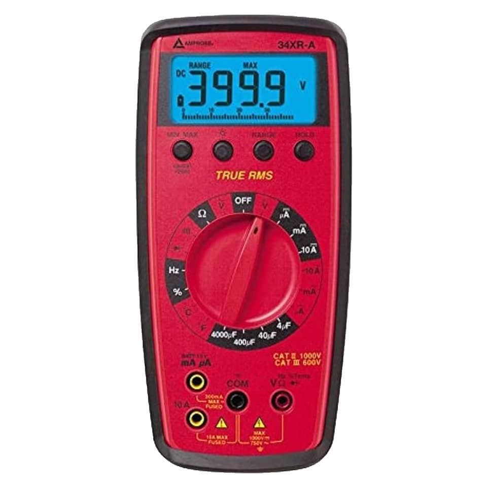 Amprobe 34XR-A Prof DMM True RMS with Temperature & Backlight 