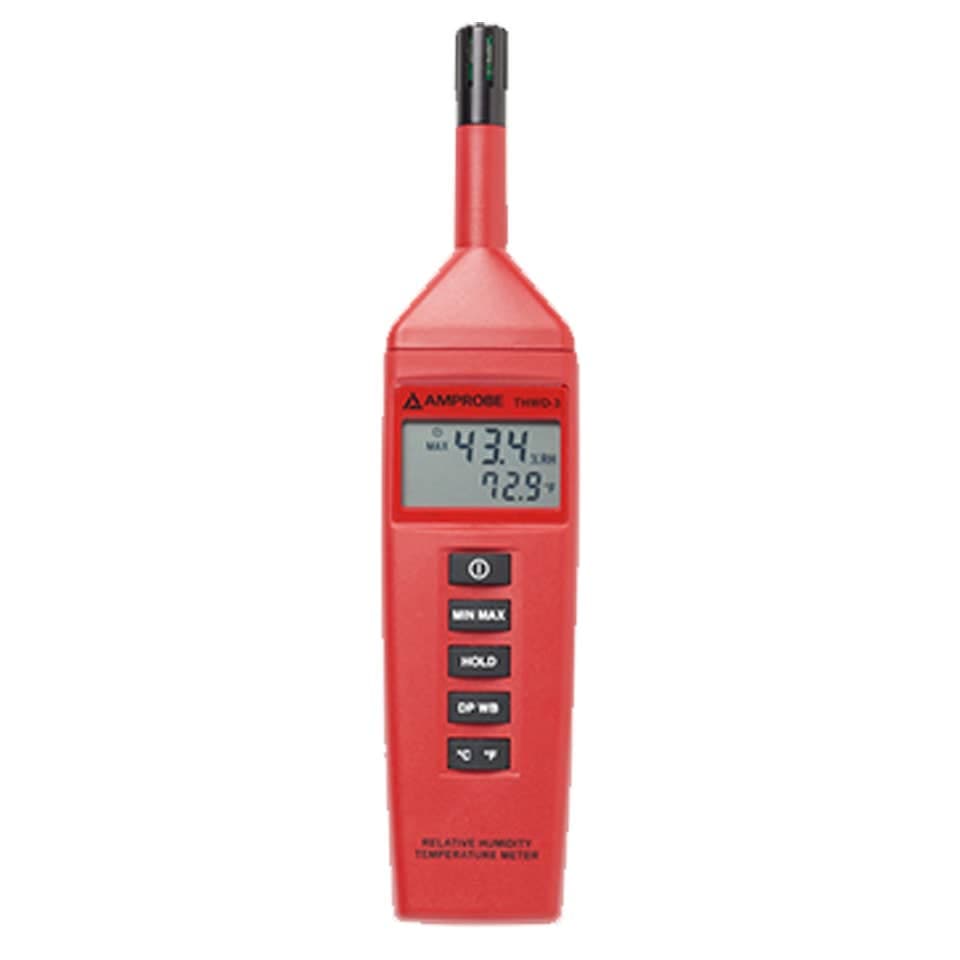 Amprobe THWD-3 Relative Humidity Temperature Meter with Wet Bulb & Dew Point - Image 2