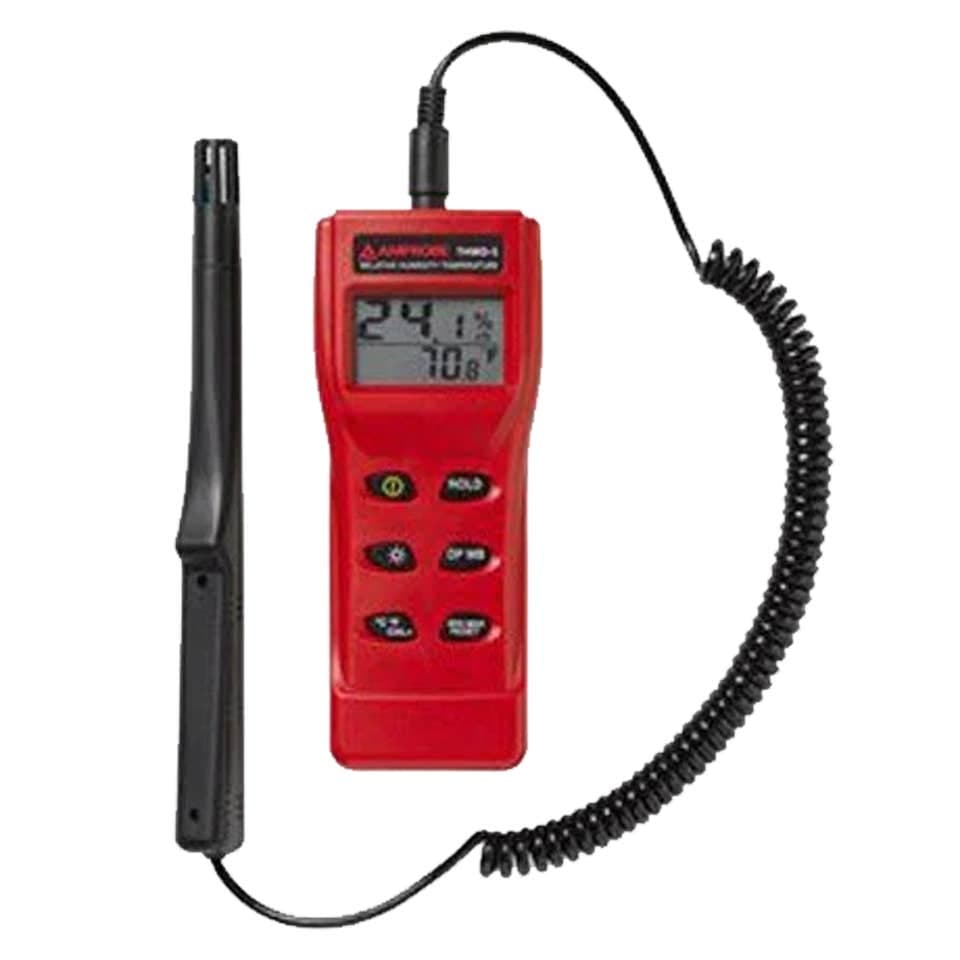 Amprobe THWD-5 Temperature and Relative Humidity Meter with Wet Bulb and Dew Point