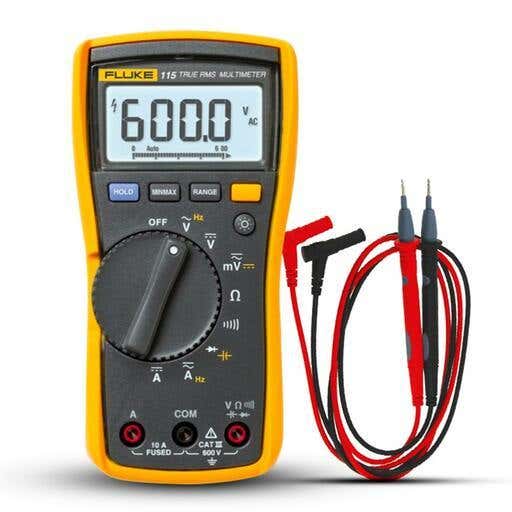 Fluke 115 True-RMS Digital Multimeter for Technicians
