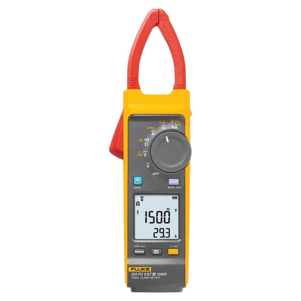 Fluke 393 FC CAT III 1500 V True-RMS Wireless Clamp Meter with iFlex - Image 2