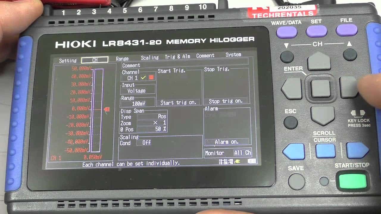 Hioki LR8431-20 10ch Memory Logger - Image 3
