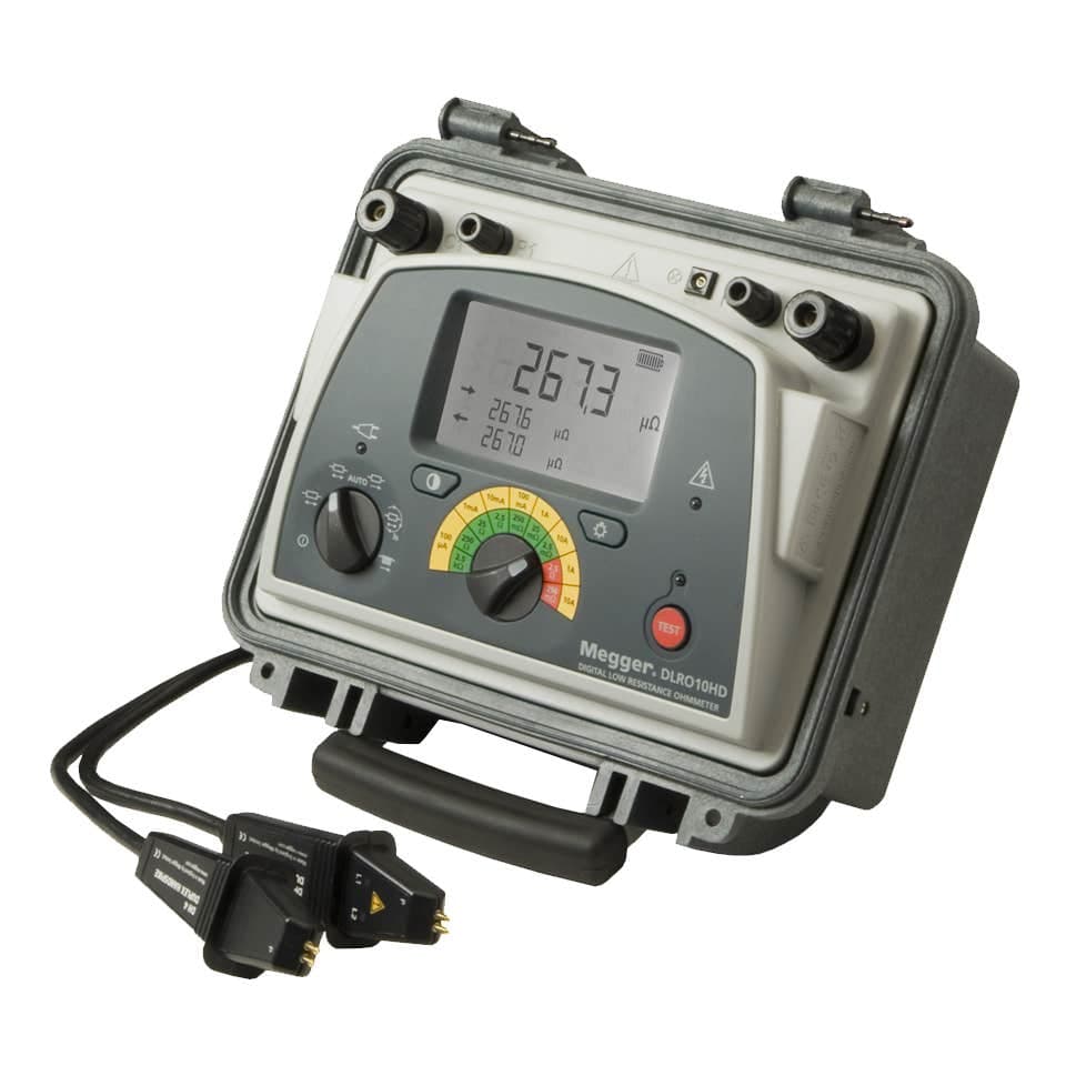 Megger DLRO10HD Ducter Ohmmeter + DH4-C Lead set
