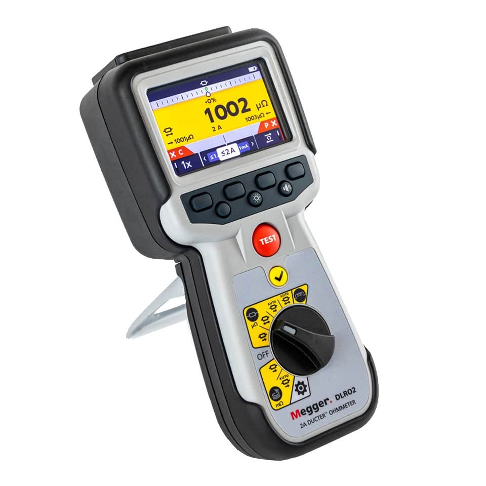Megger DLRO2X Ducter Low Resistance Ohmmeter with data storage, 2 A