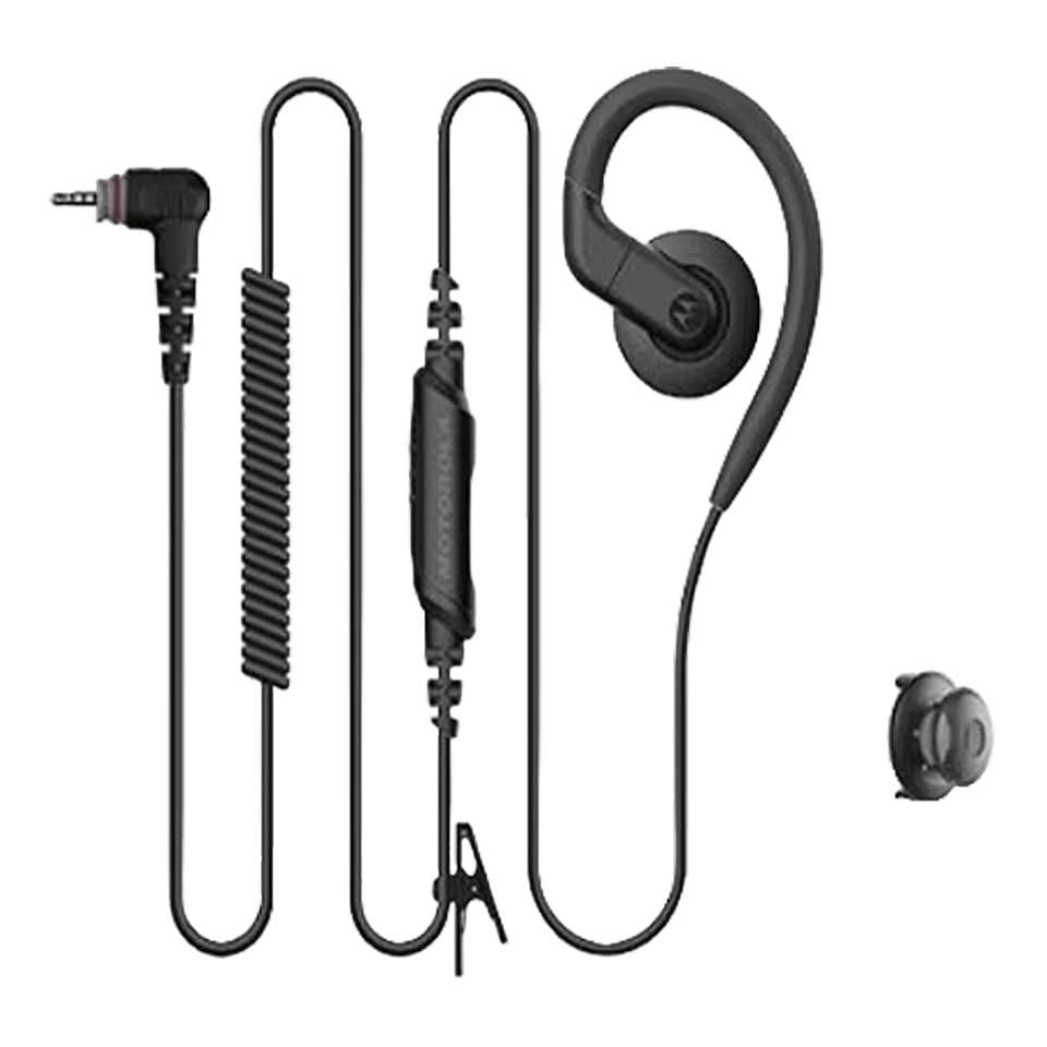 1-WIRE SWIVEL EARHOOK WITH REMOVABLE EARTIP AND INLINE PUSH TO TALK - Image 2