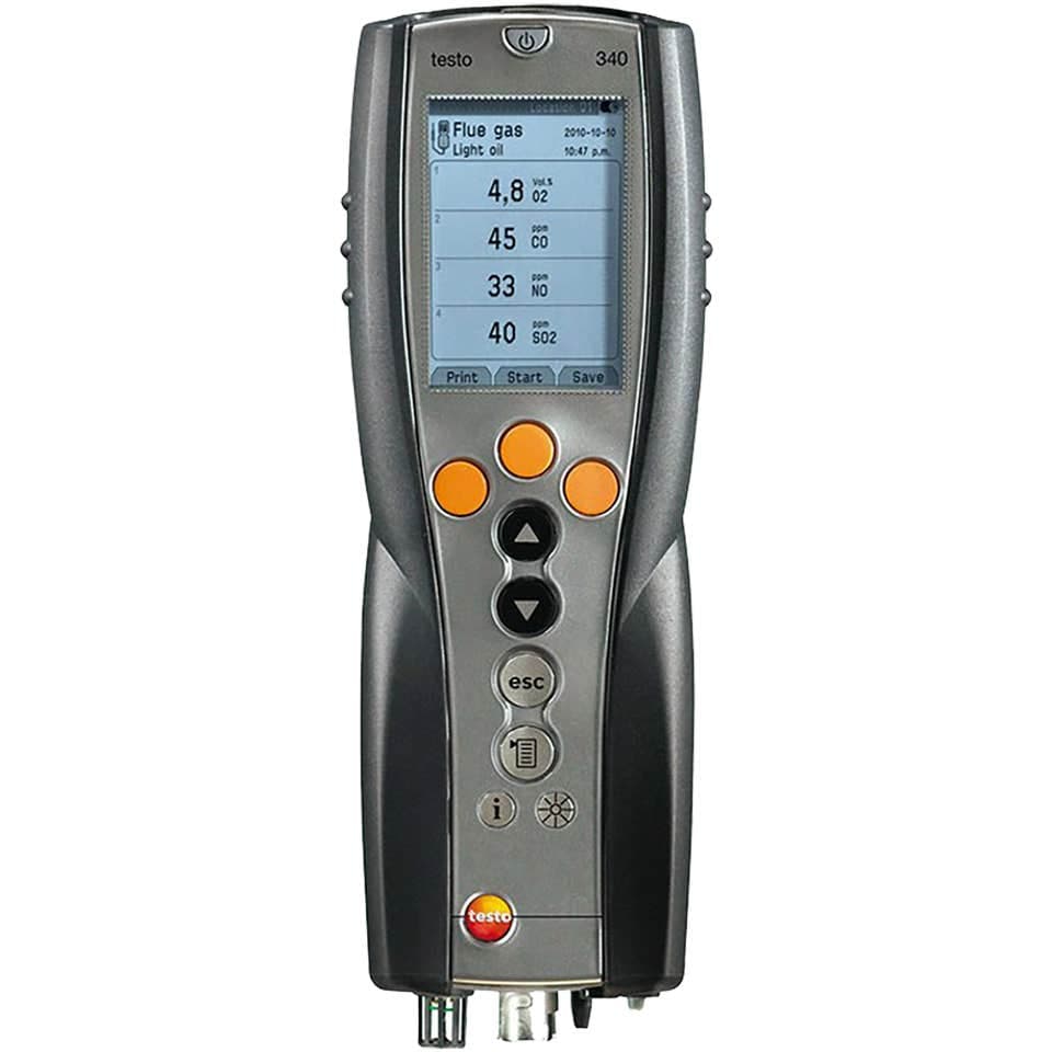 Testo model 340 portable flue gas analyser - Image 2