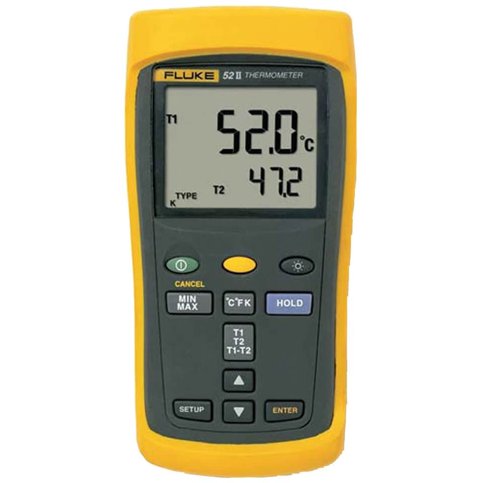 Fluke 54-2B 2Ch Data Logging Temperature Meter w Flukeview